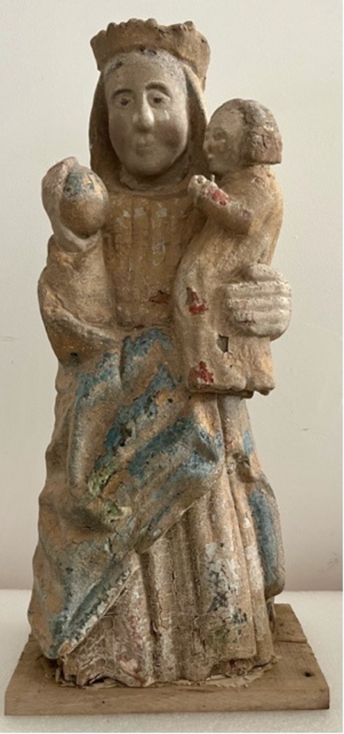 Présentation de la restauration de la statue de la Vierge à l&rsquo;Enfant de la porte Saint-Malo, Chapelle Sainte-Catherine, Dinan