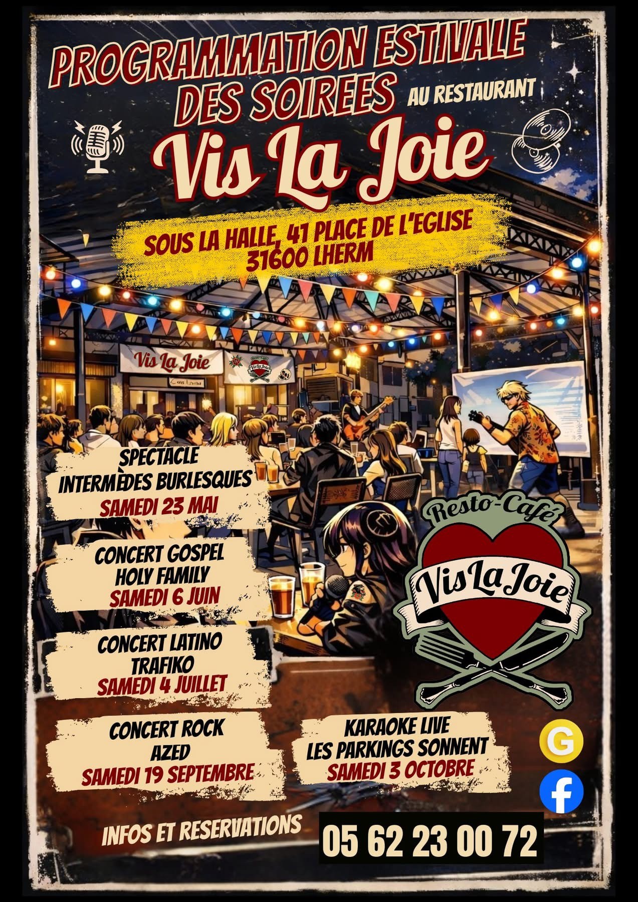 PROGRAMMATION ESTIVALE VIS LA JOIE 41 Place de l'Église Lherm 2026-09-19