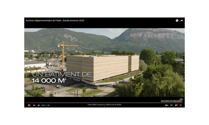 Projection de films dans l’auditorium, Archives départementales de l&rsquo;Isère, Saint-Martin-d&rsquo;Hères