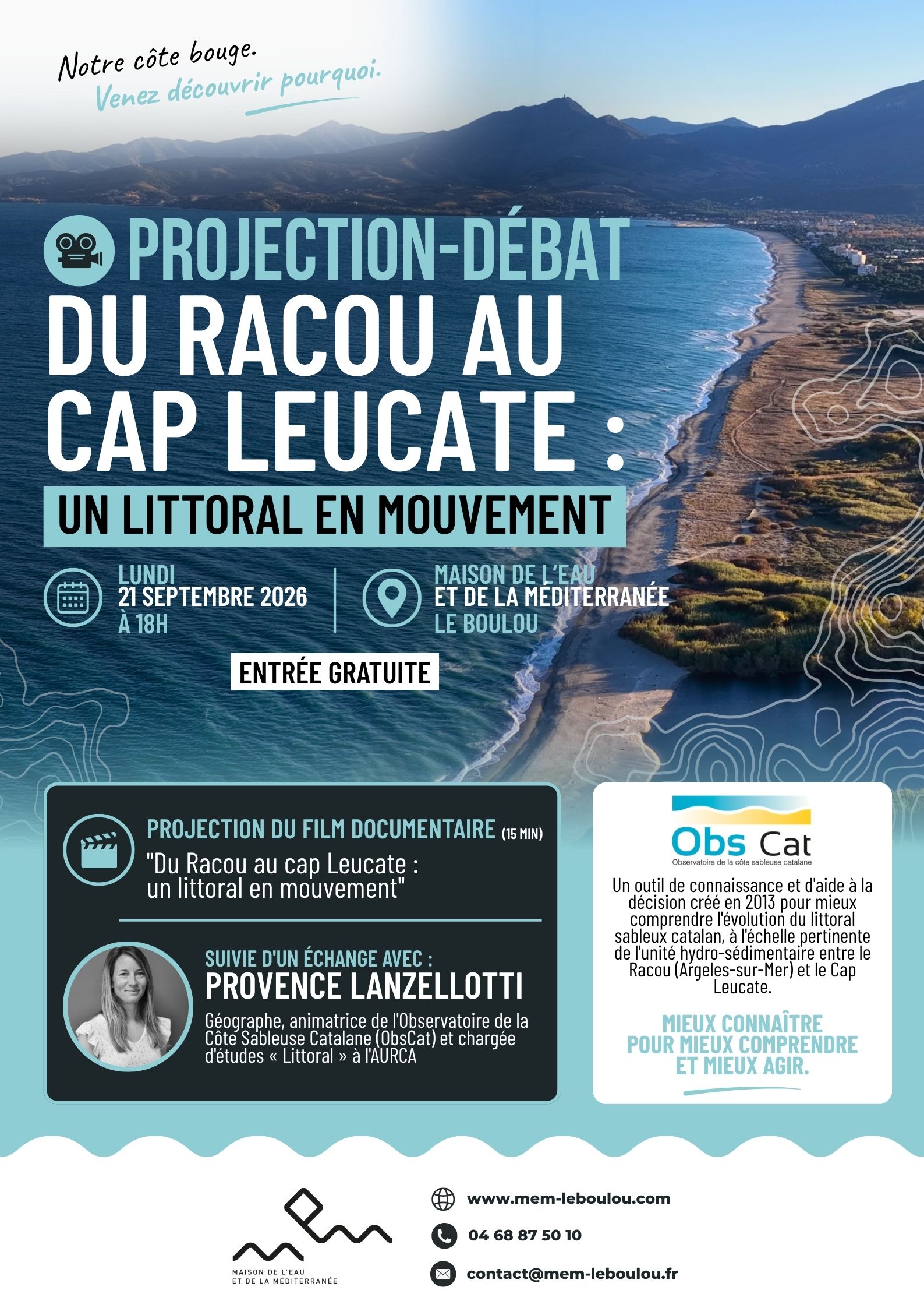 PROJECTION DÉBAT DU RACOU AU CAP LEUCATE