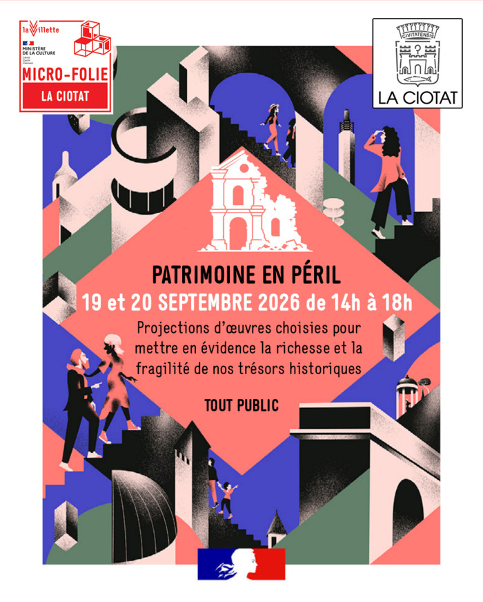 Projection d’œuvres sur le thème Patrimoine en Péril, Chapelle Ste Anne MICRO FOLIE, La Ciotat