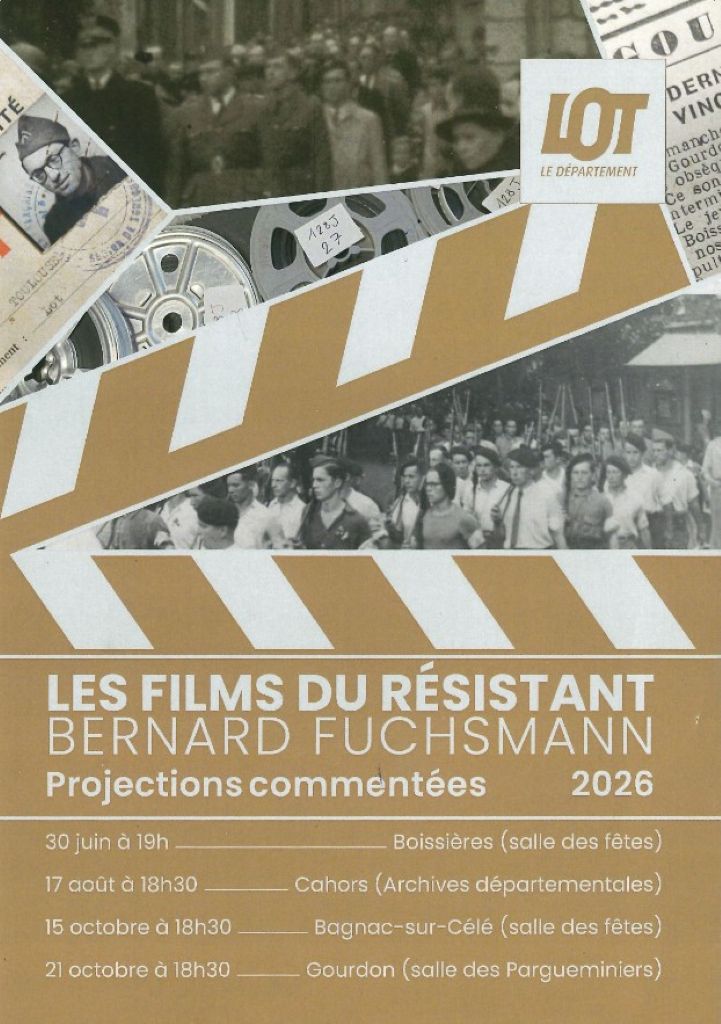 Projection Les films du résistant Bernard Fuchsmann à Bagnac-sur-Célé Bagnac-sur-Célé