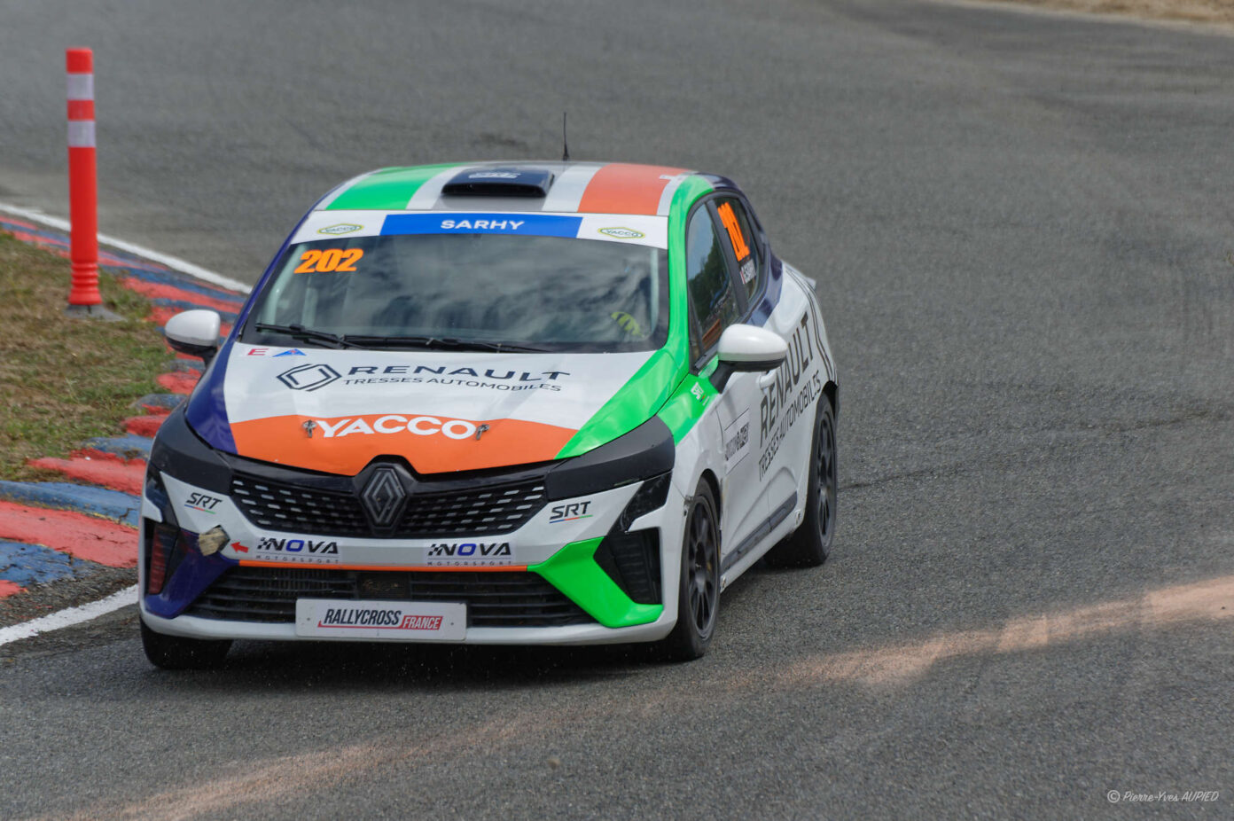Gautier SARHY sur la RENAULT Clio V RX N°202 au Rallycross de Kerlabo 2026