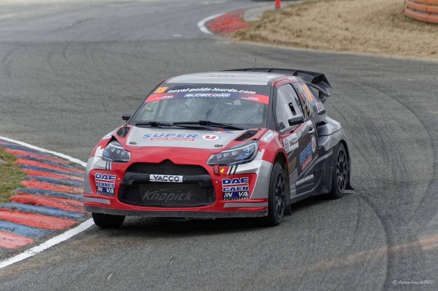 Stéphane DE GANAY sur la CITROEN DS3 WRX N°18 au Rallycross de Kerlabo 2026
