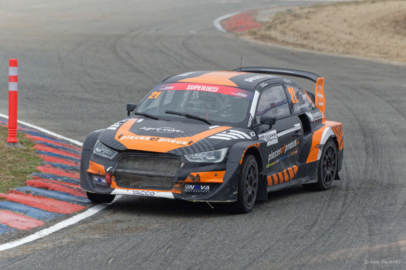 Damien MEUNIER sur la AUDI S1 WRX N°21 au Rallycross de Kerlabo 2026