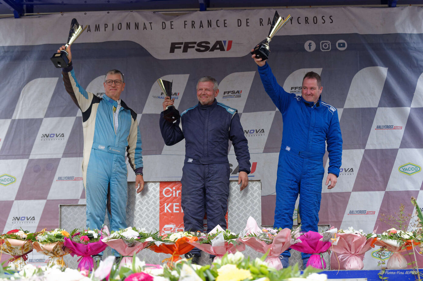 Podium de la Catégorie Légends au Rallycross de Kerlabo le 25/07/2026
