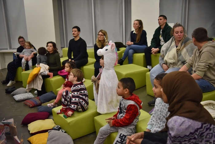 Pyjama party à la médiathèque, L&rsquo;Atelier Media, Carvin
