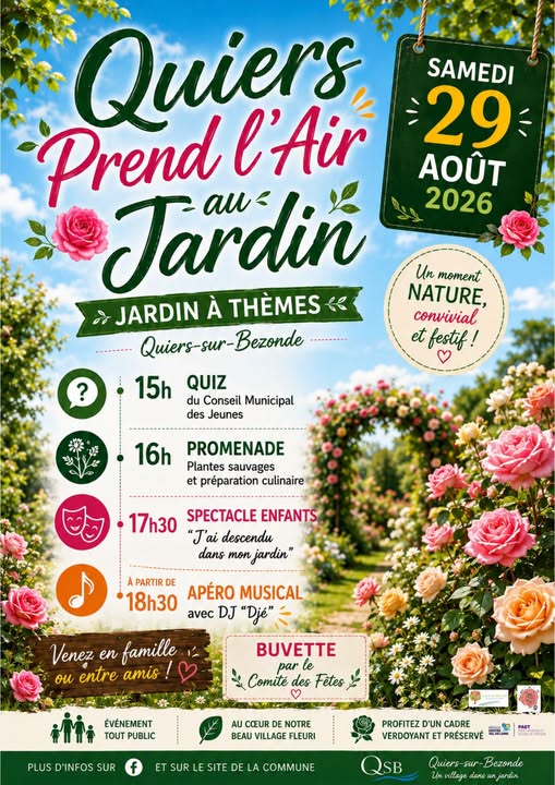 Quiers prend l’air au jardin Quiers-sur-Bezonde