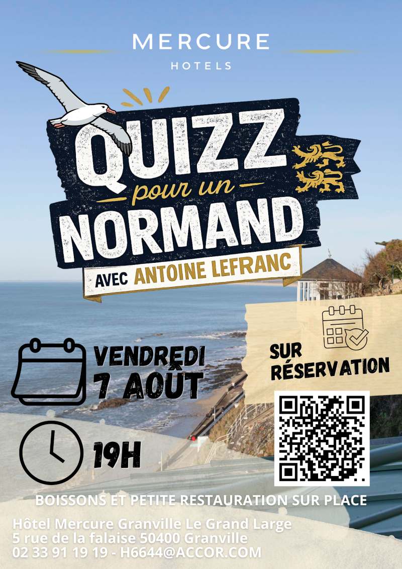 Quizz pour un normand Hôtel Mercure le Grand Large Granville