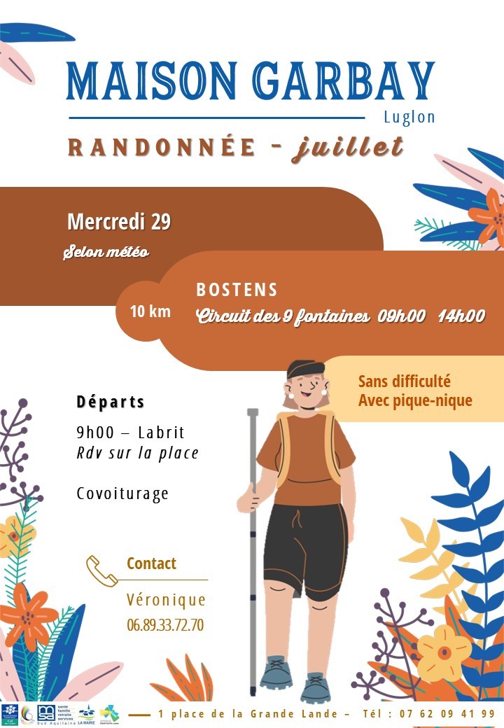 Randonnée à Bostens Maison Garbay Luglon