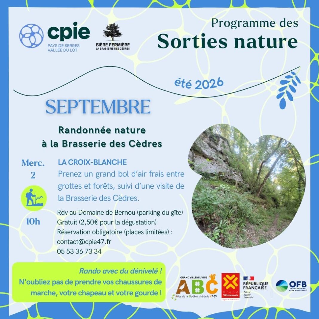 Randonnée nature à la Brasserie des Cèdres Brasserie des Cèdres La Croix-Blanche