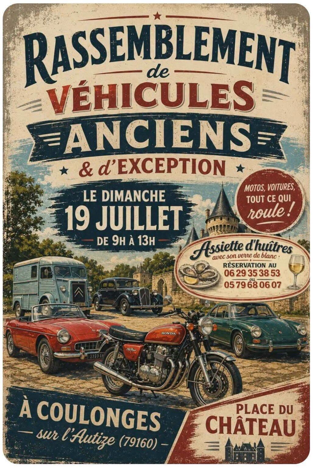 Rassemblement de véhicules anciens & d&rsquo;exception  Coulonges-sur-l&rsquo;Autize