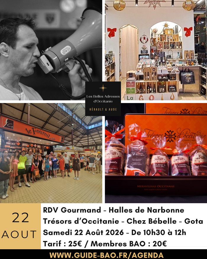 RDV Gourmand dans les Halles de Narbonne avec dégustation, Halles de Narbonne, Narbonne
