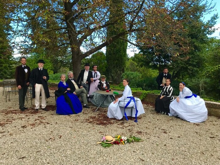 Reconstitution du tableau de Frédéric Bazille « La réunion de Famille », Domaine de Méric, Montpellier