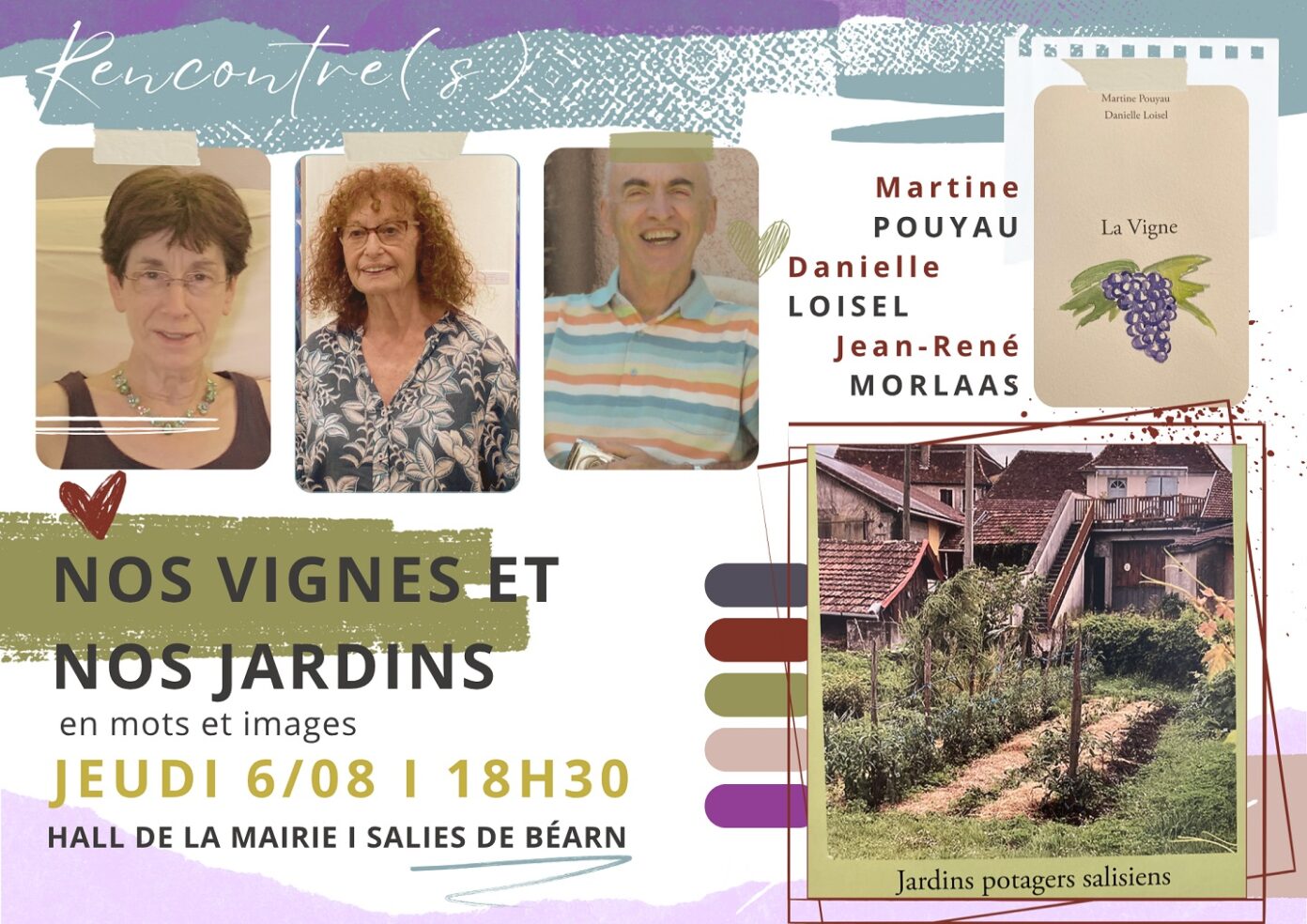Rencontre autour des vignes et des potagers salisiens RDC de la mairie Salies-de-Béarn