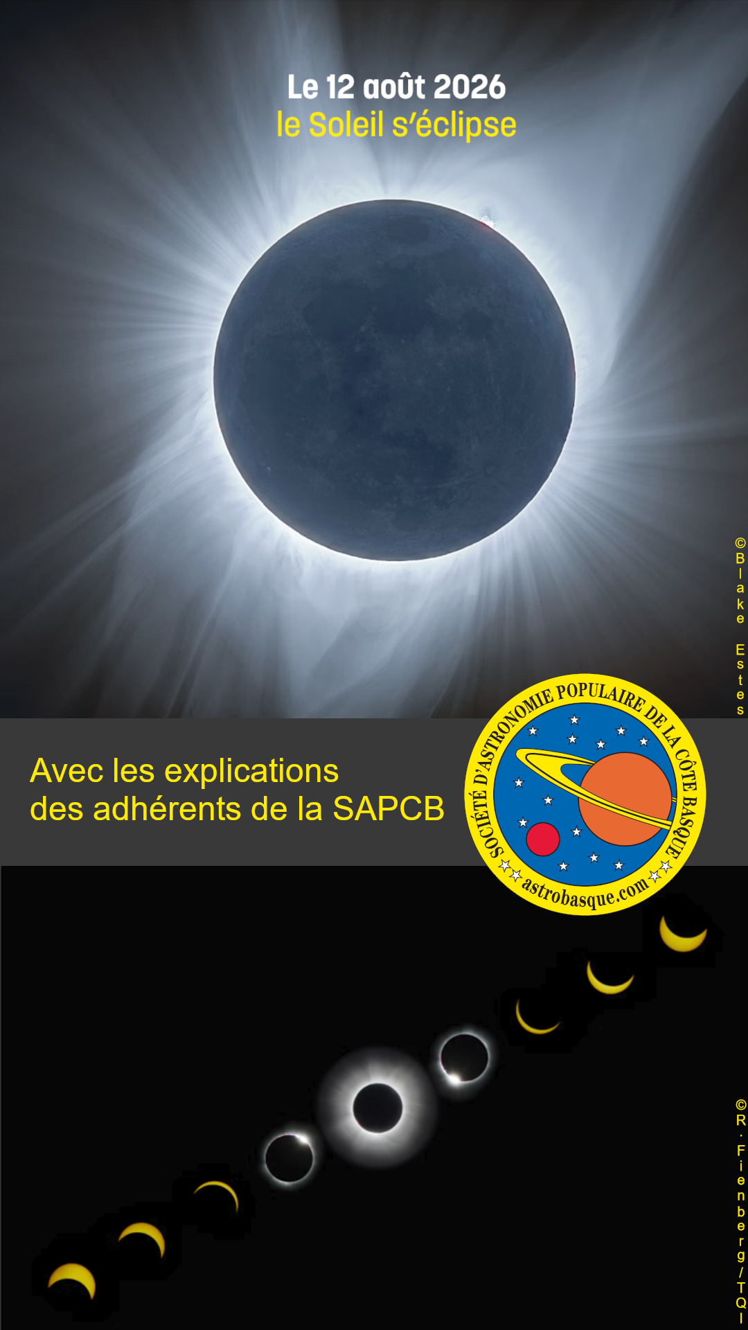 Rencontre avec le club d'astronomie de la Côte Basque Présentation de l'éclipse du 12 août Office de tourisme Biarritz 2026-08-10