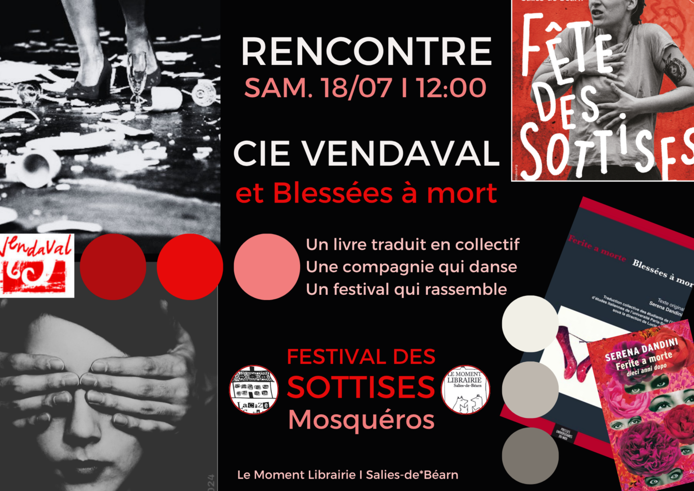 Rencontre sottises avec la Cie Vendaval Mosquéros Salies-de-Béarn