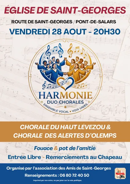Rencontres musicales de Saint Georges « Duo de Chorales » Pont-de-Salars