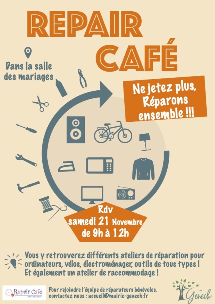 Repair Café à Genech, Salle des mariages, Genech