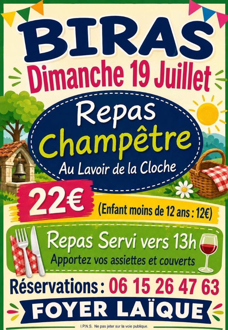 Repas champêtre Biras