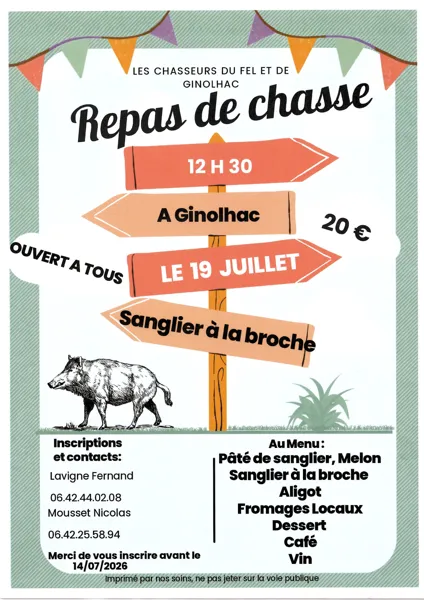 Repas de Chasse  Le Fel