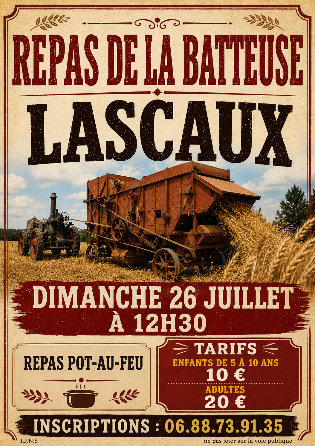 Repas de la Batteuse Lascaux