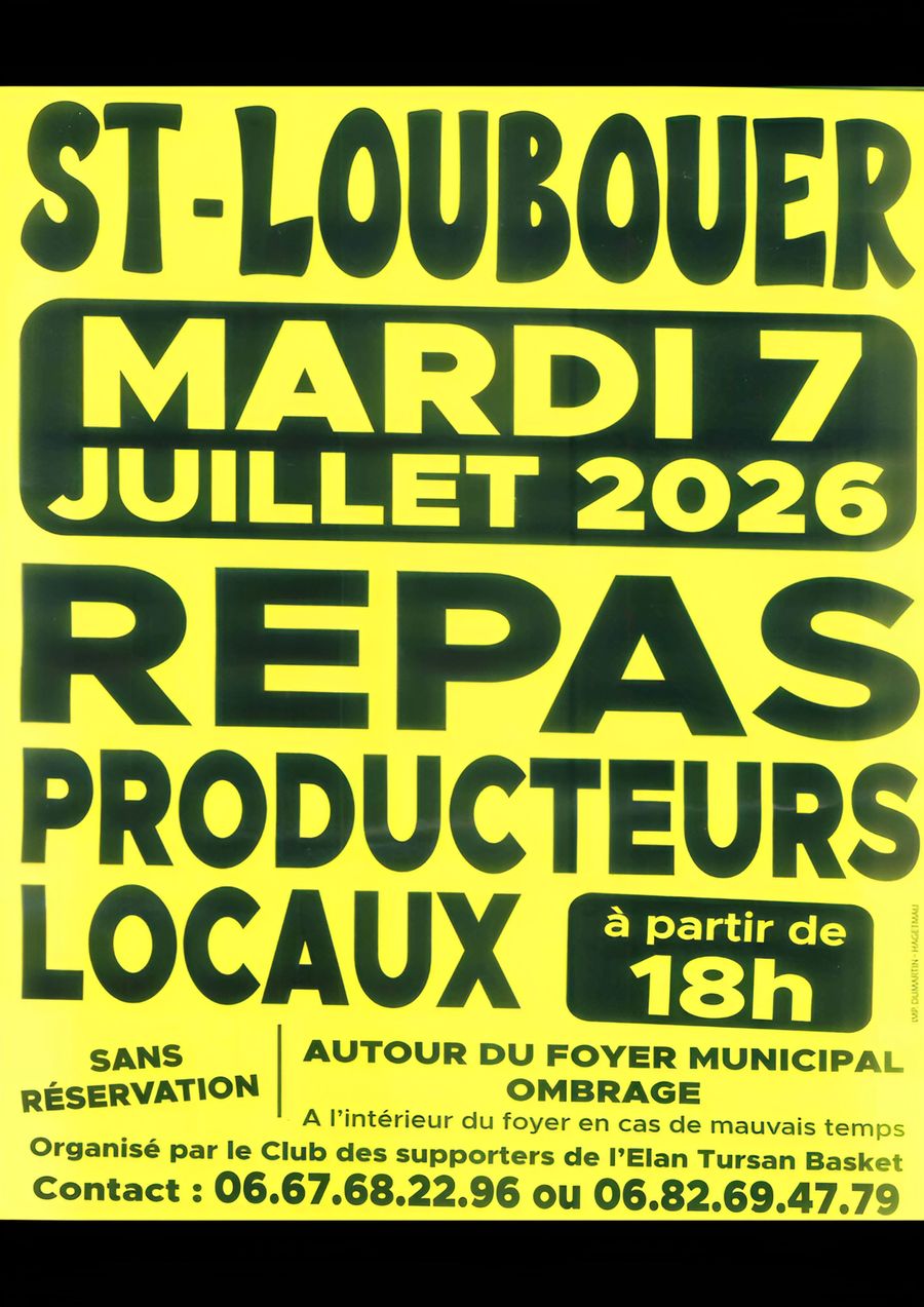 Repas de producteurs locaux  Saint-Loubouer