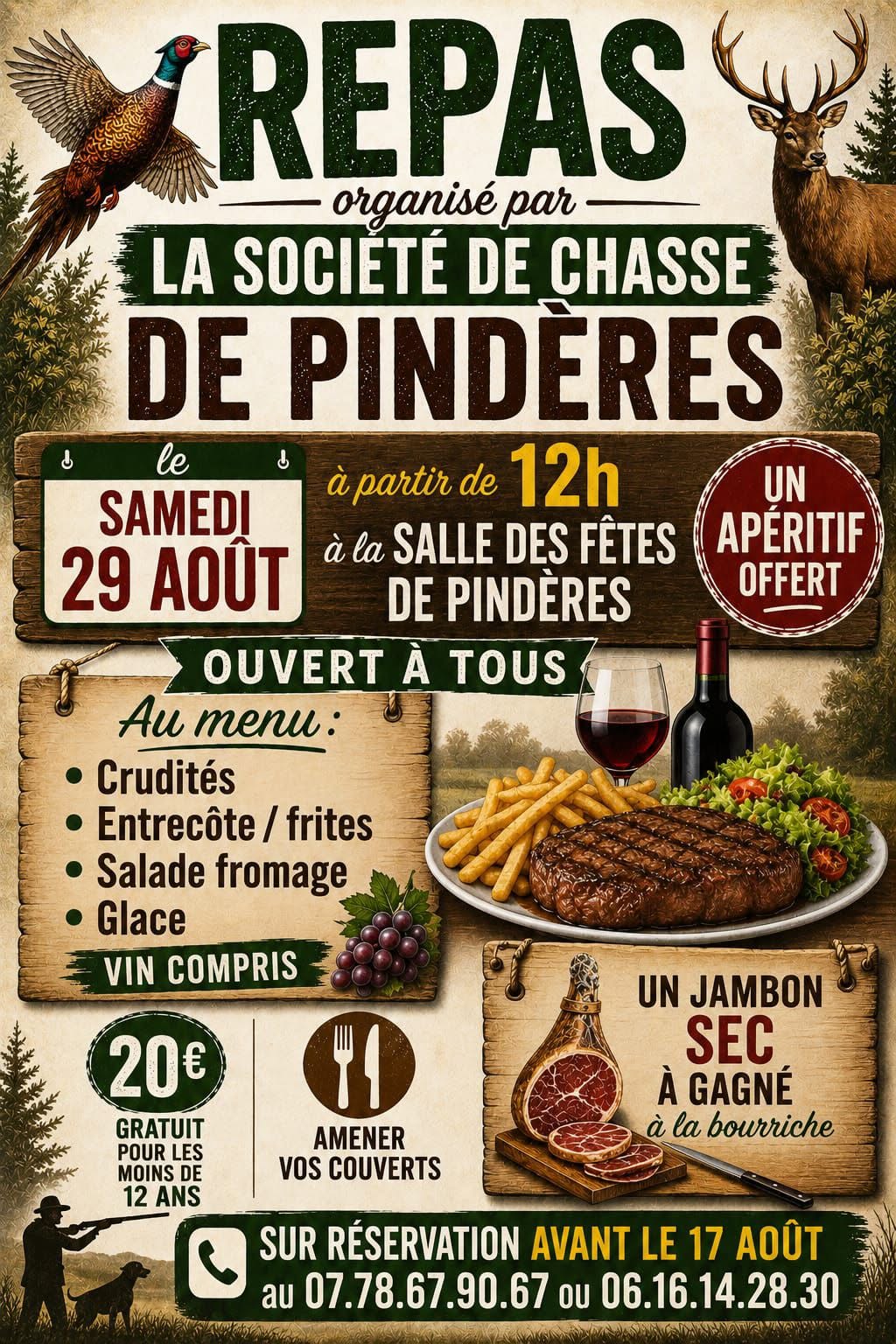 Repas des chasseurs Pindères