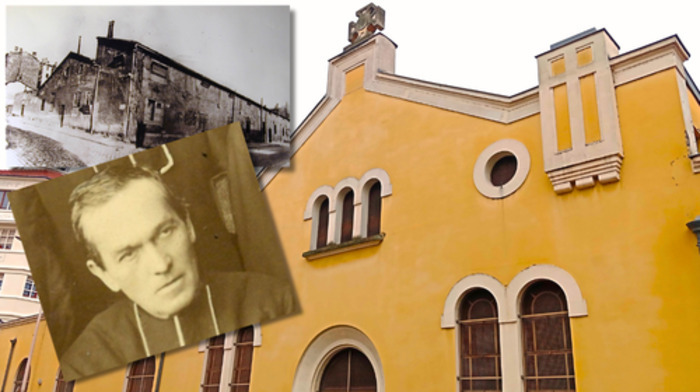 Représentations photographiques du Père Antoine Chevrier et visite sur ses pas, Chapelle du Prado, Lyon