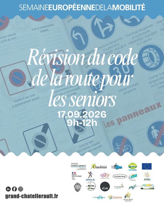 Révision du code de la route pour les seniors Préfecture de la Vienne Châtellerault