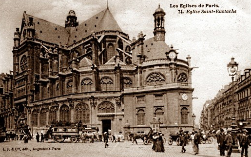 Décor de l’église Saint-Eustache avant restauration