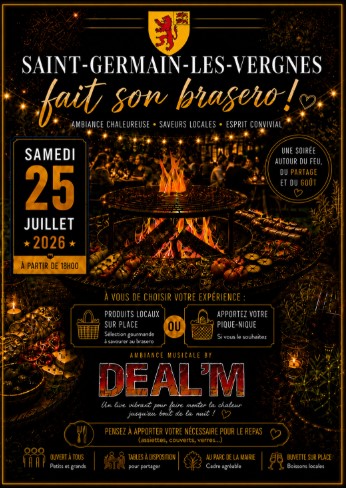 Saint-Germain fait son Brasero Saint-Germain-les-Vergnes