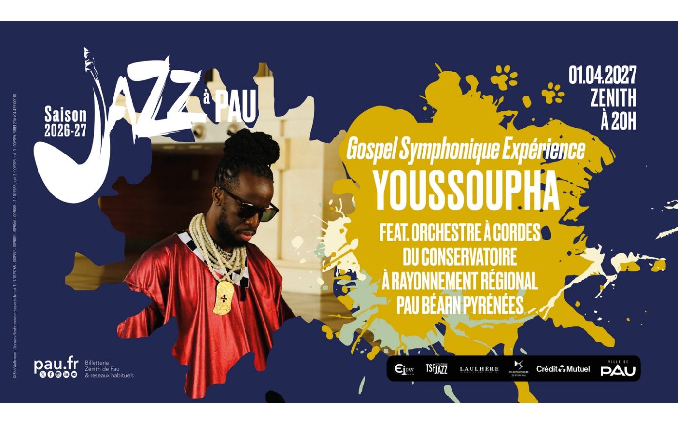 Saison de Jazz à Pau Youssoupha Zénith de Pau Pau