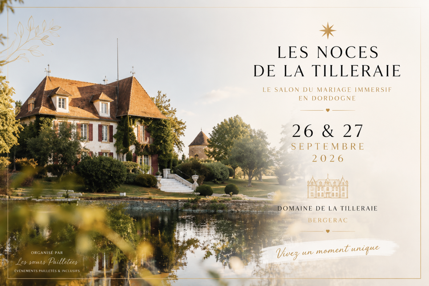 Salon du mariage immersif « Les Noces de la Tilleraie » | Les Soeurs Pailletées Bergerac