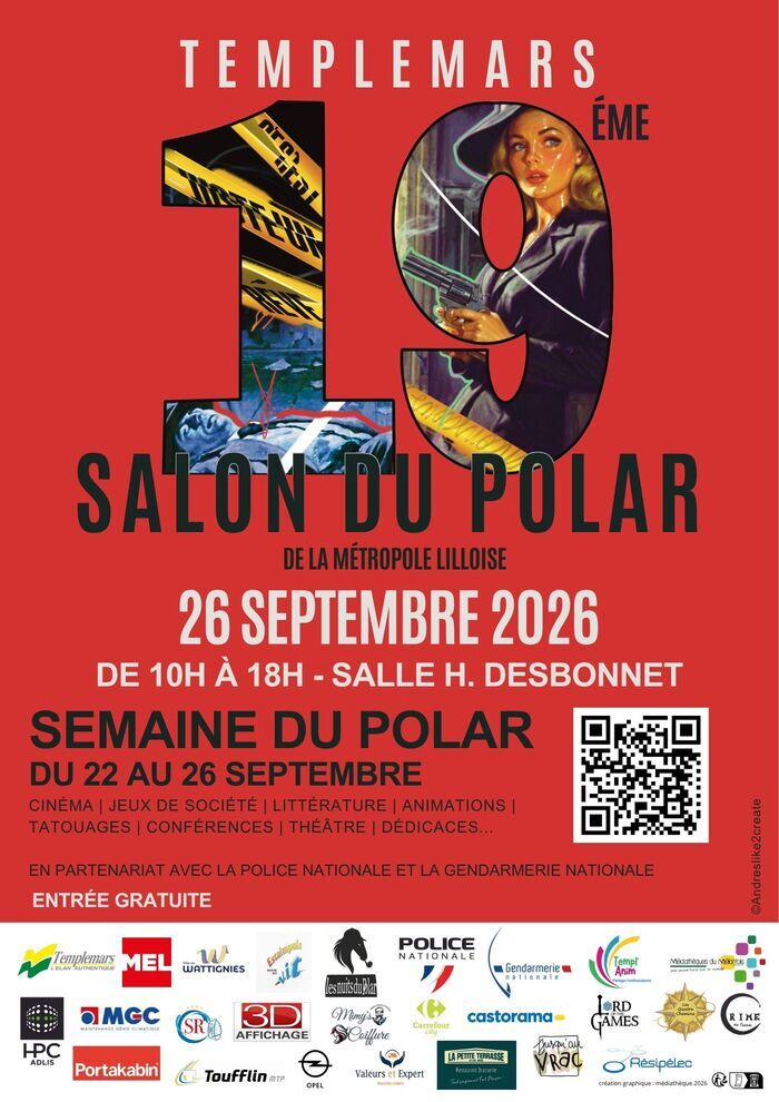 salon du polar de Templemars, Salle Henri Desbonnet,, Templemars