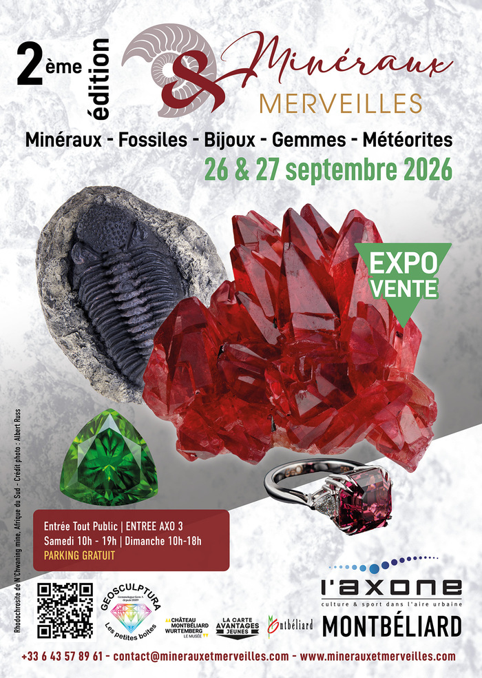 Salon Minéraux & Merveilles – 2ème édition l&rsquo;Axone Montbéliard