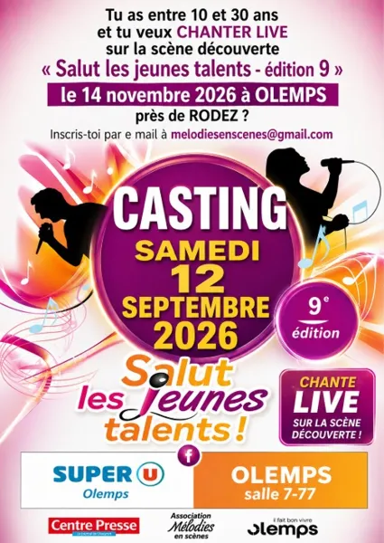 Salut les jeunes talents appel à candidatures  Olemps