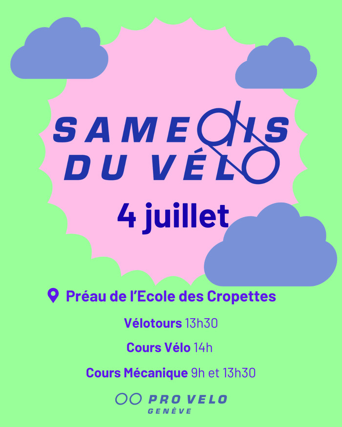 Samedi du Vélo du 4 juillet, Autre lieu, Genève