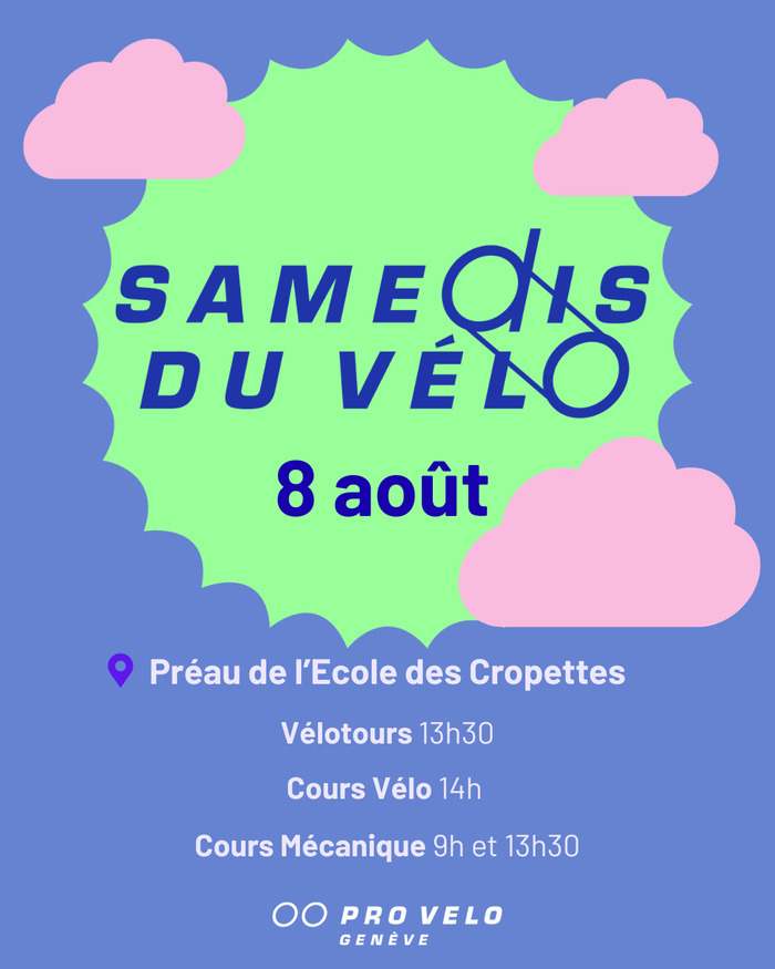 Samedi du Vélo du 8 août, Autre lieu, Genève