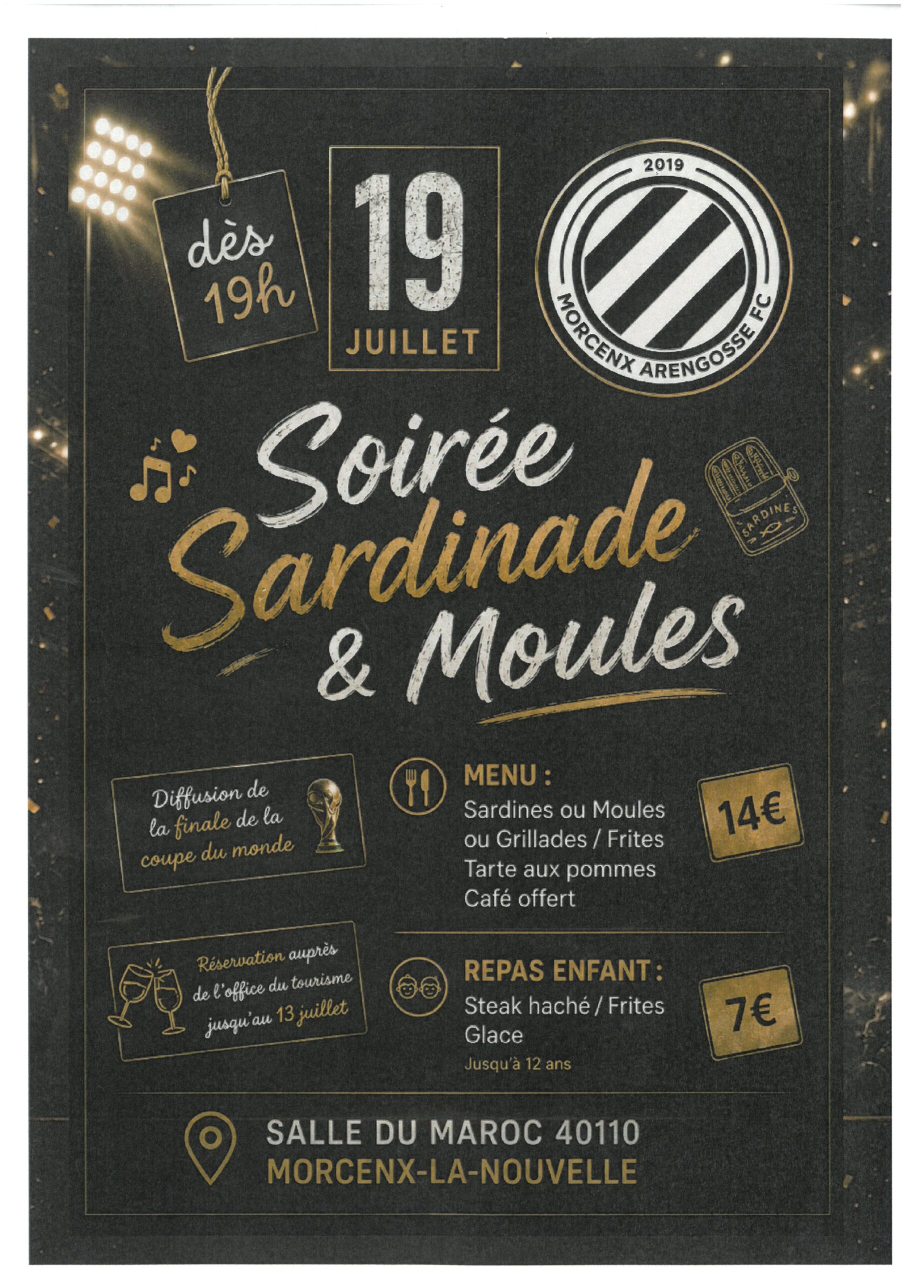 Sardinade du FC Morcenx-Arengosse Salle du Maroc