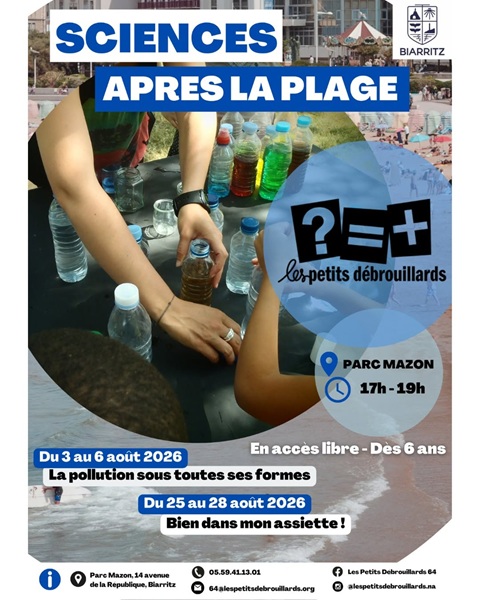 Sciences après la plage Parc Mazon Biarritz