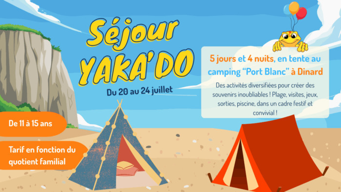 Séjour YAKA'DO ÉTÉ 2026 Camping "Port Blanc" à Dinard Dinard
