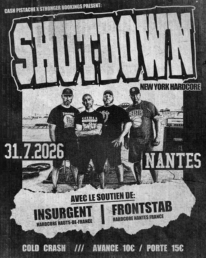 SHUTDOWN + INSURGENT + FRONTSTAB, Cold Crash – Brasserie nautile, Rezé