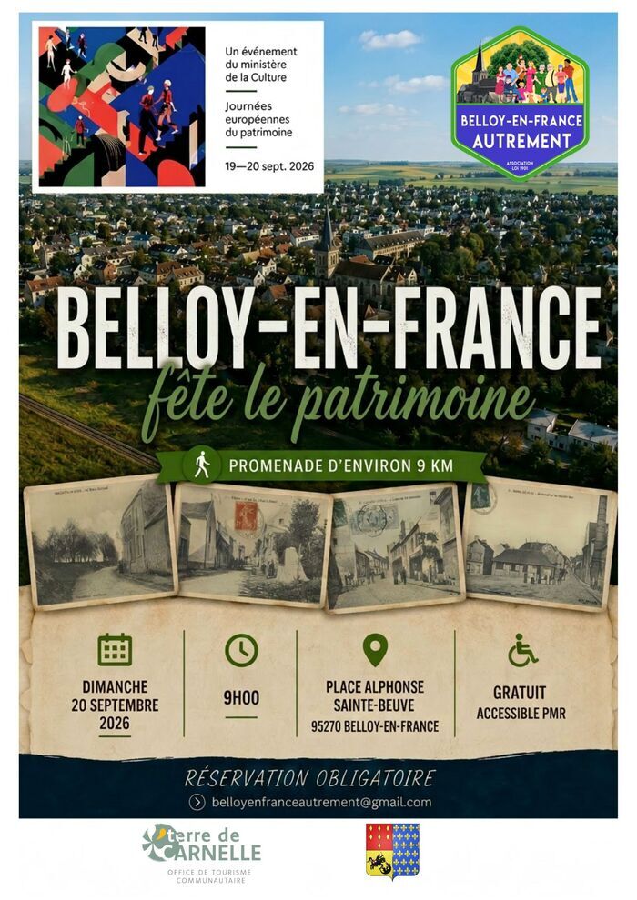 Si Carnelle Pays-de-France m’était conté, Belloy-en-France fête le patrimoine, RDV à l’église – Place Sainte-Beuve Belloy-en-France, Belloy-en-France
