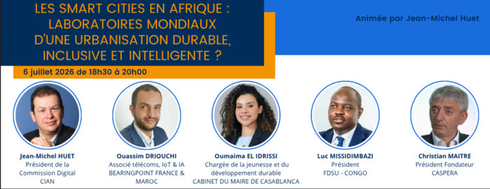 Smart City en Afrique, Paris (Le lieu vous sera communiqué après l’inscription), Paris