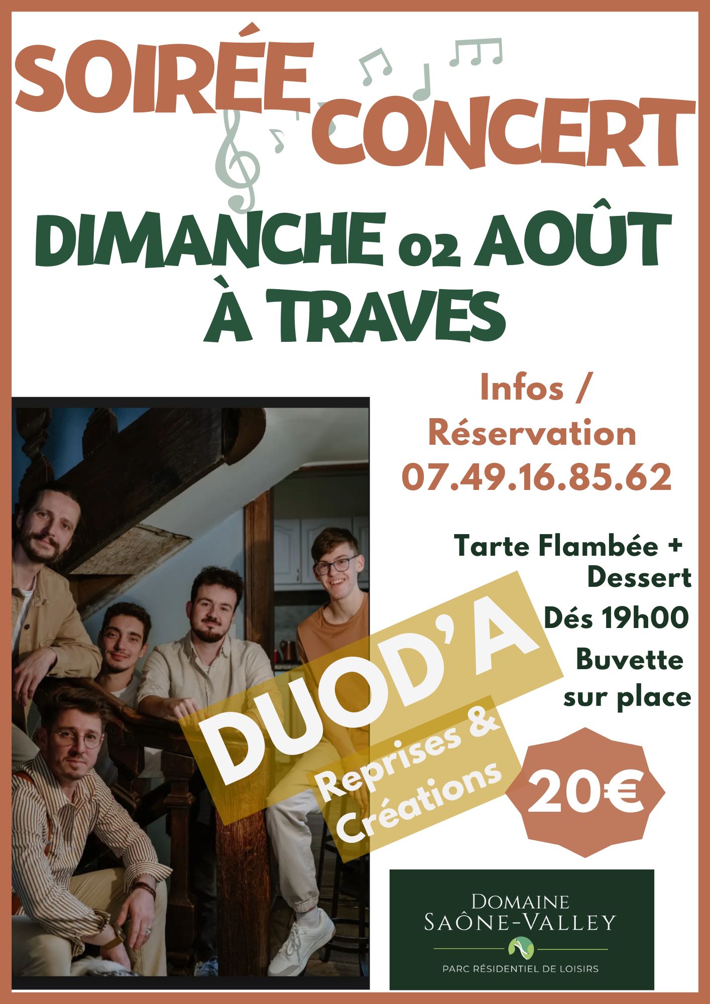 Soirée Concert Duod'A à Traves 2 bis rue de la Poterne Traves 2026-08-02