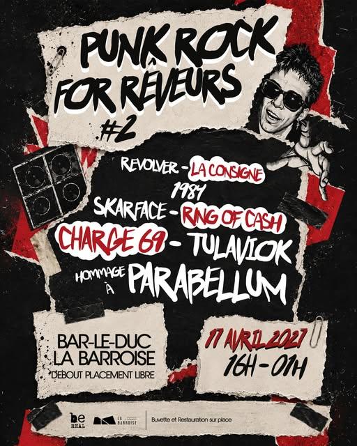 Soirée concerts Punk Rock for Rêveurs 85 Rue Ernest Bradfer Bar-le-Duc 2027-04-17