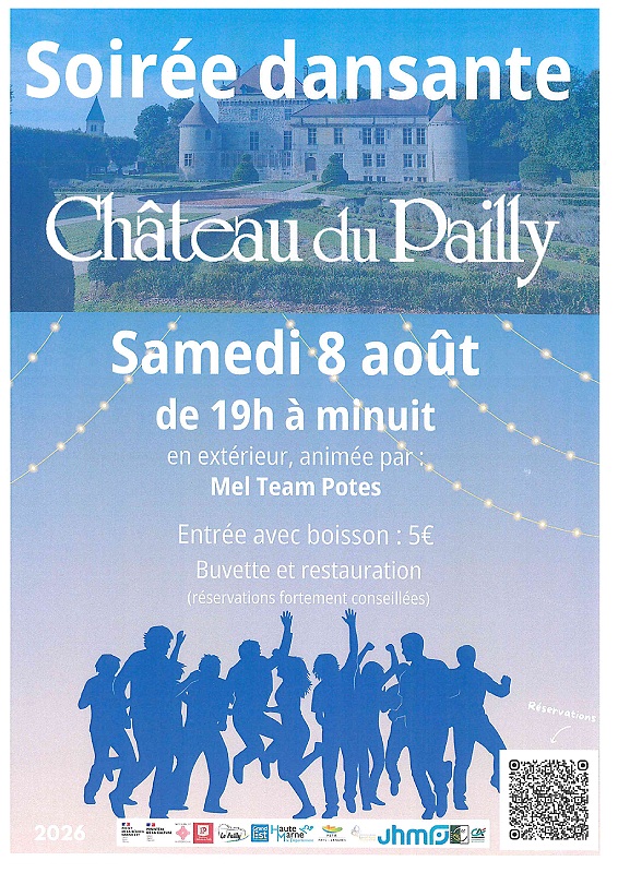 Soirée dansante Chateau du Pailly Château du Pailly Le Pailly 2026-08-08