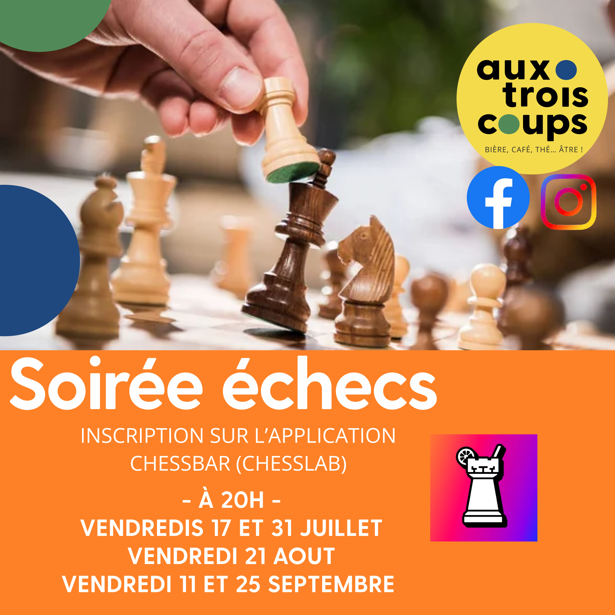 Soirée échecs 4B Grande Rue Arc-et-Senans 2026-07-31