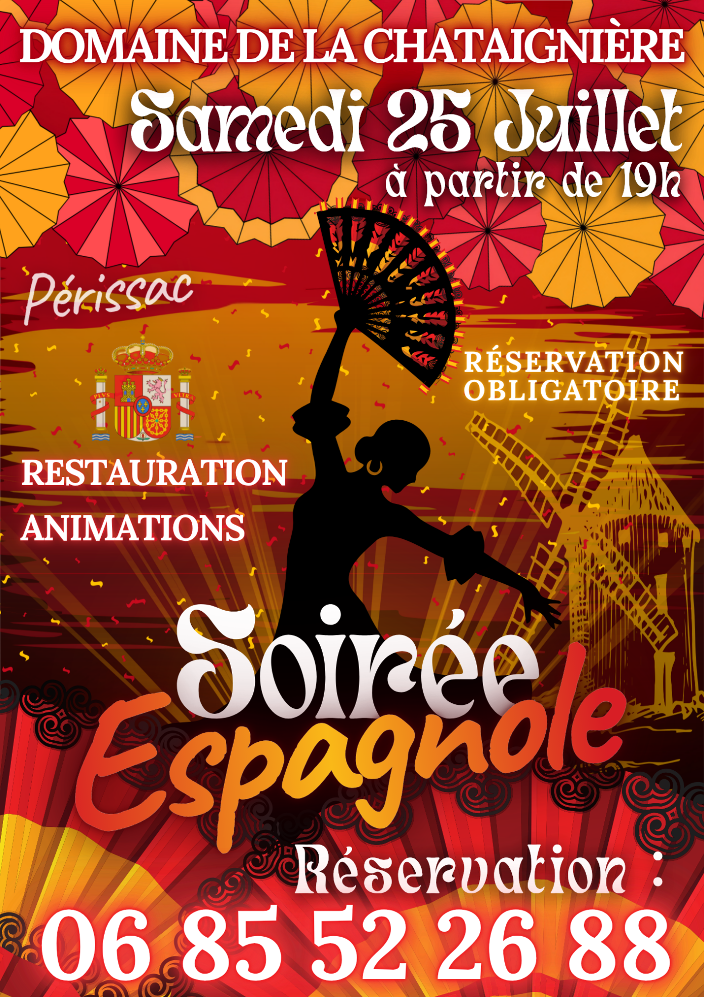 Soirée Espagnole au Domaine de la Chataignière Domaine de la Chataignière Périssac